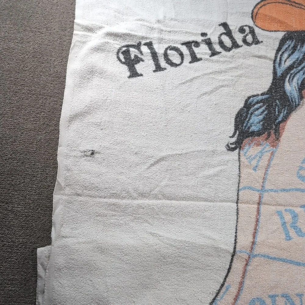 1970's Sherry Break Dull Beef Habit‎ Florida Cattle Queen Man Cave Beach Towel